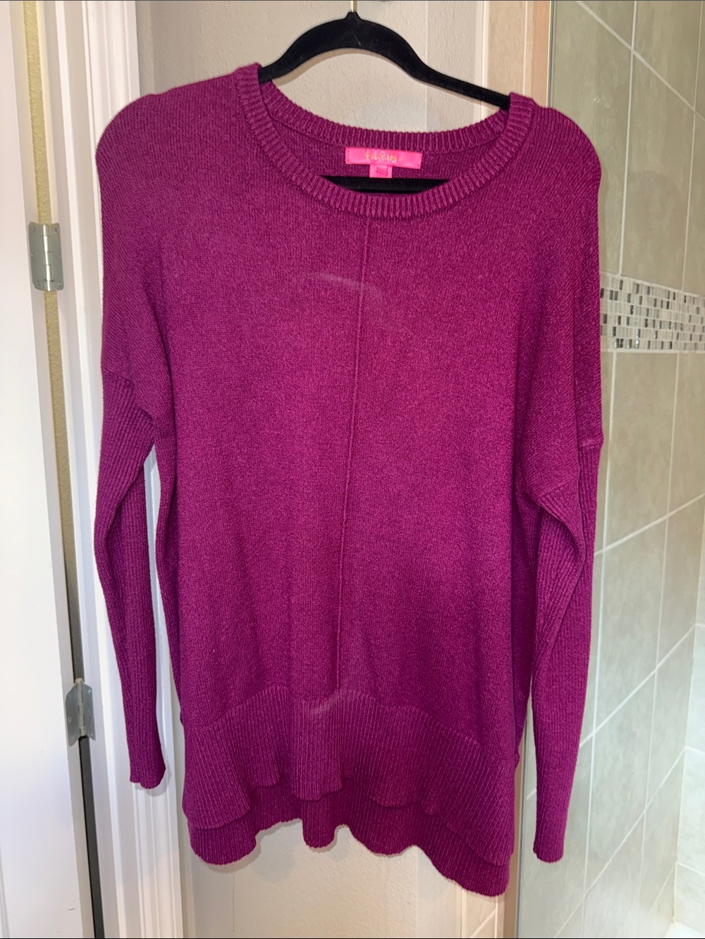 Lilly Pulitzer Mavie Knit Sweater Amarena Cherry Size XL